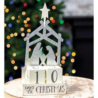 Nativity Block Christmas Countdown - The Fox Decor